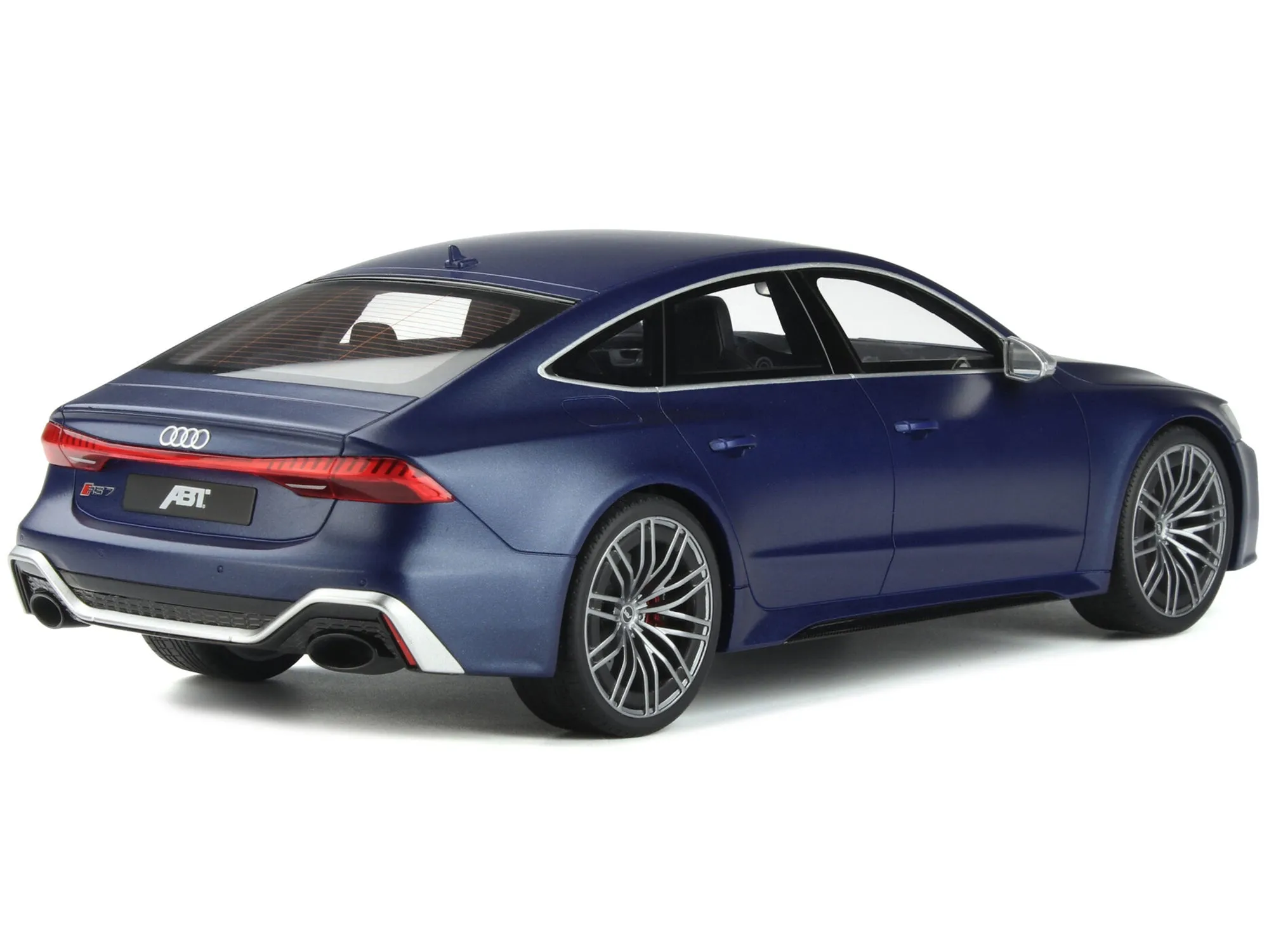 2021 Audi RS 7 ABT Sportline Dark Blue Metallic 1/18 Model Car by GT Spirit