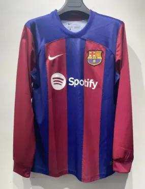 23/24 FC Barcelona Home Kit Long Sleeve