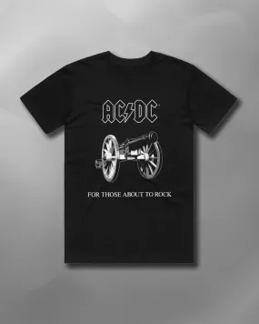 AC/DC - About To Rock Black T-Shirt