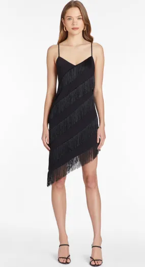 Amanda Uprichard - Belladonna Dress W/ Fringe - Black