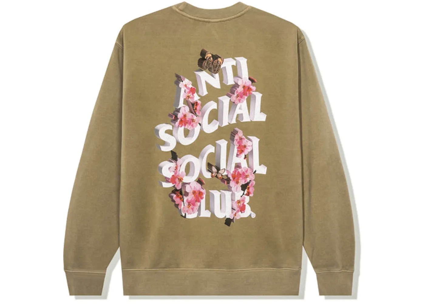 Anti Social Social Club 3.0 Pigment Dye Crewneck Sand