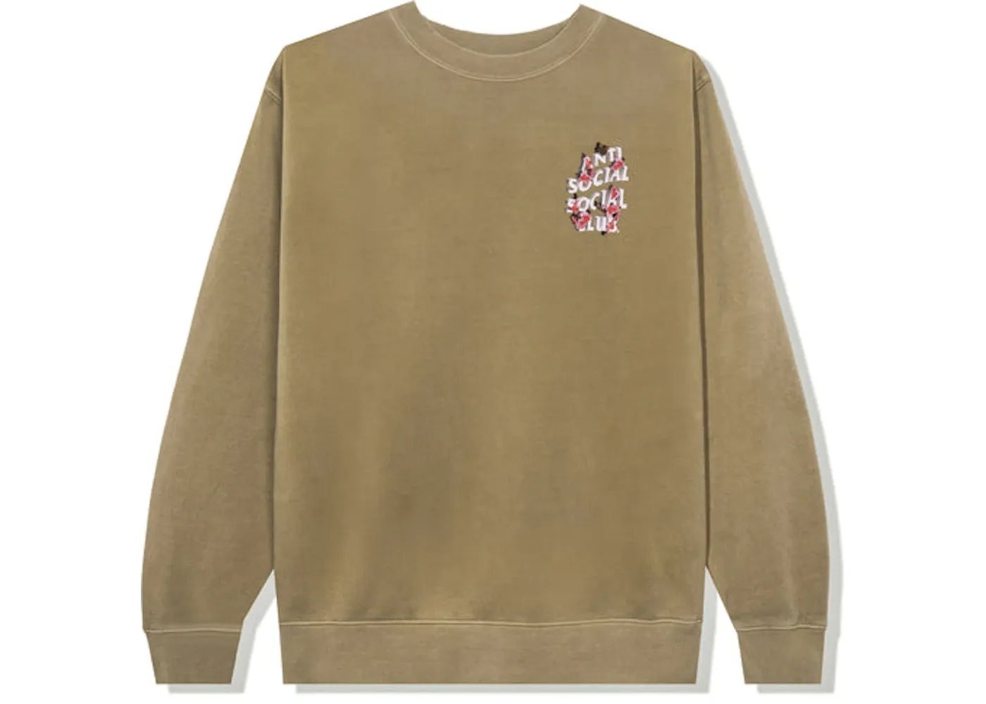 Anti Social Social Club 3.0 Pigment Dye Crewneck Sand