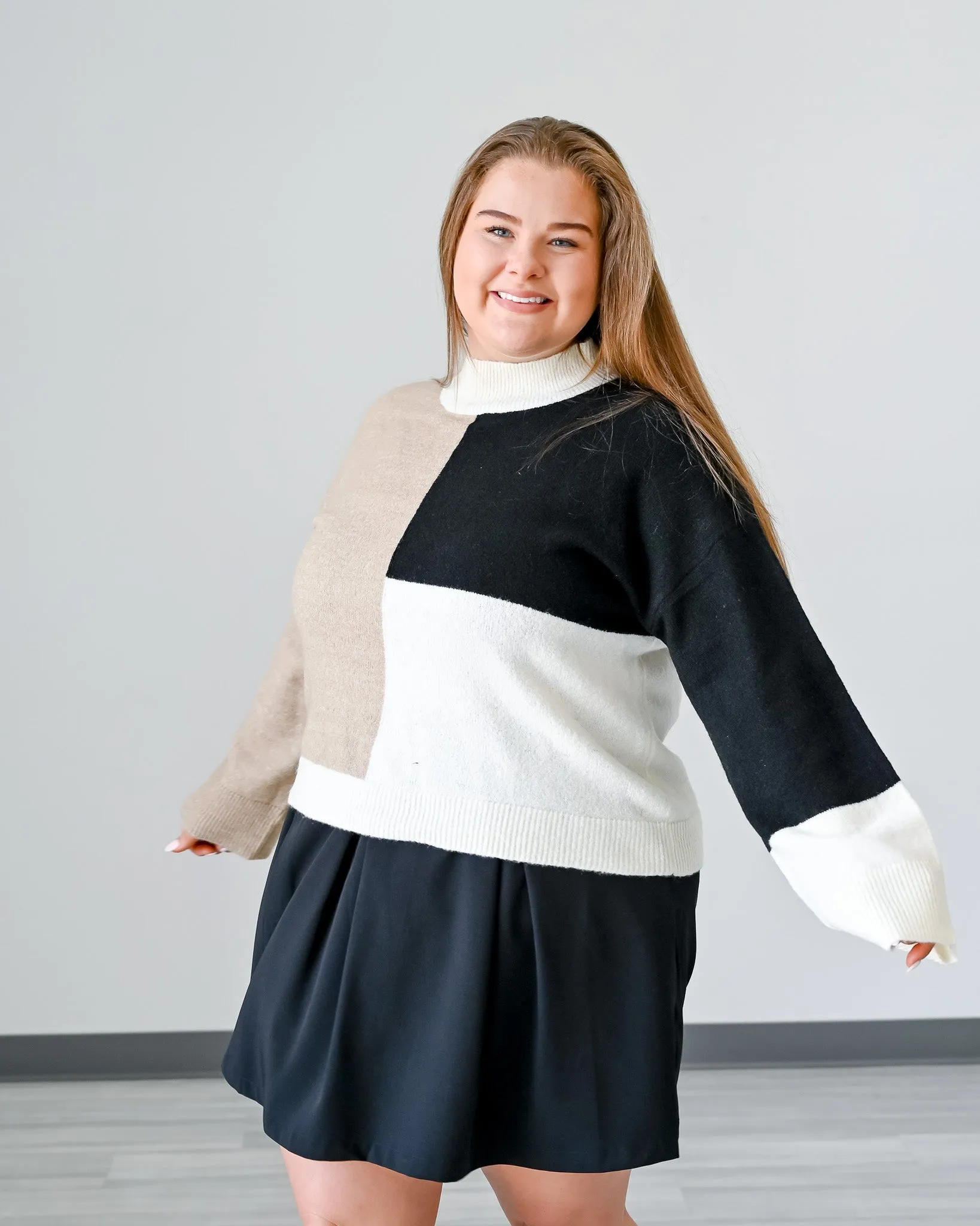 Around the Block Mock Neck Sweater