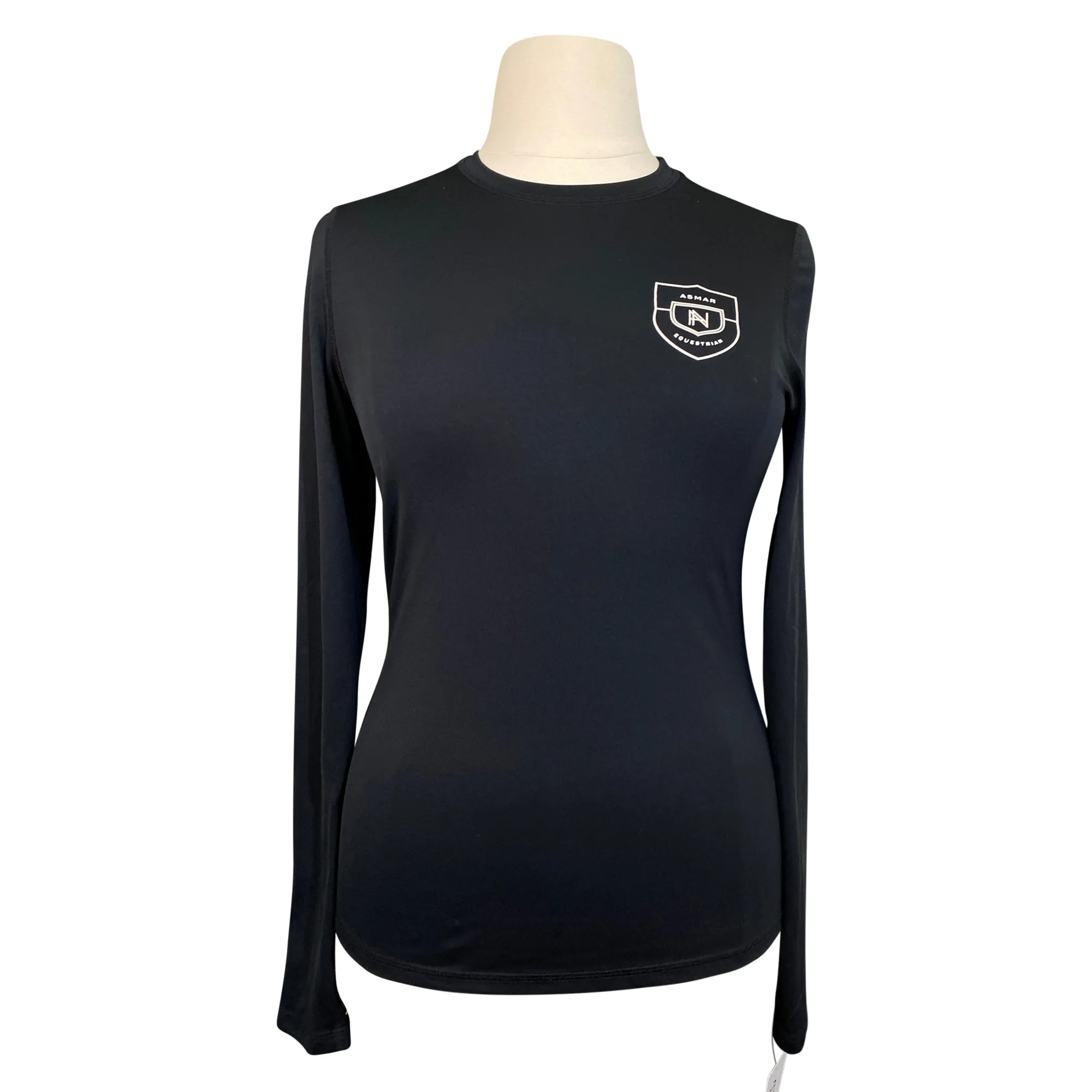 Asmar Equestrian Sustainable Logo Tee in Black - Women's XL