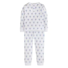 Boy Printed Jammies - Blue Hot Air Balloon