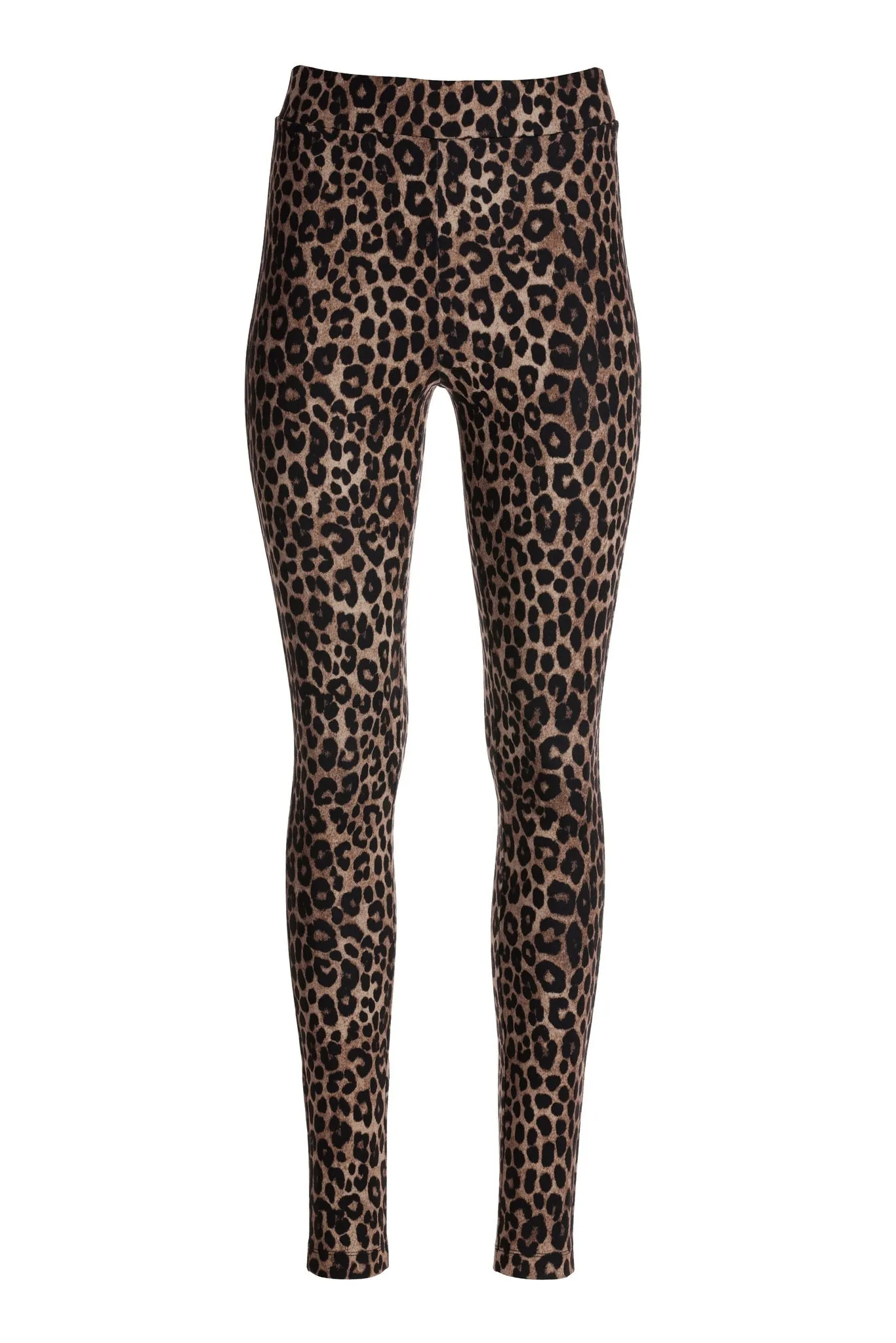 Brown Leopard Ponte Legging Brown Multi