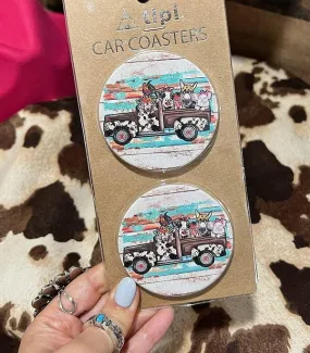 Car coasters SET OF 2