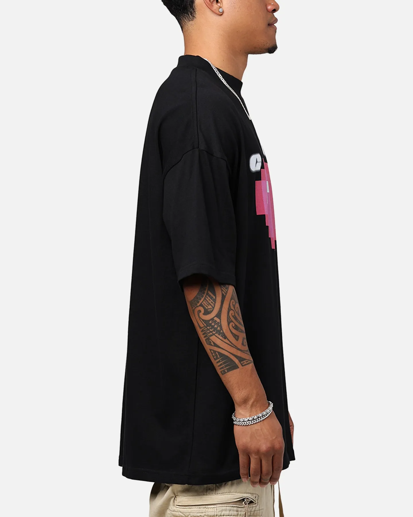 Carre Digi Mock T-Shirt Black