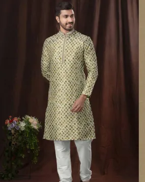 Chinkakari  Prints Men's Kurta Set