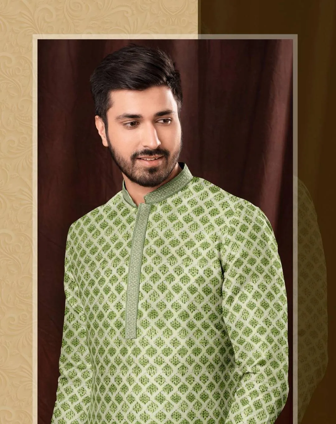 Chinkakari  Prints Men's Kurta Set