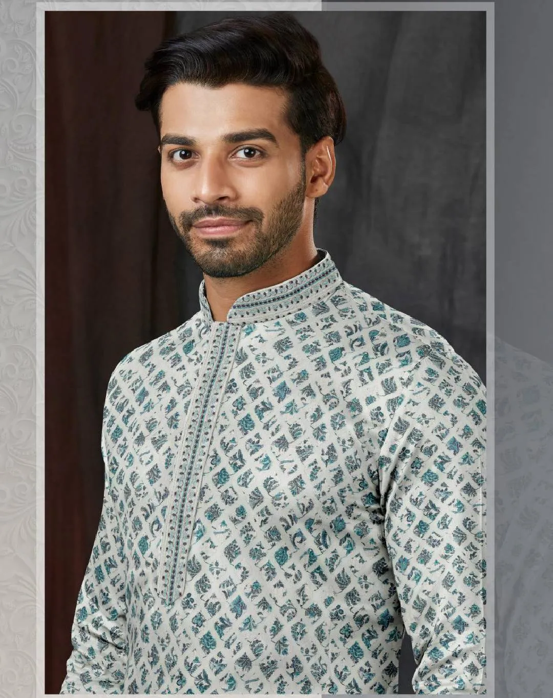 Chinkakari  Prints Men's Kurta Set