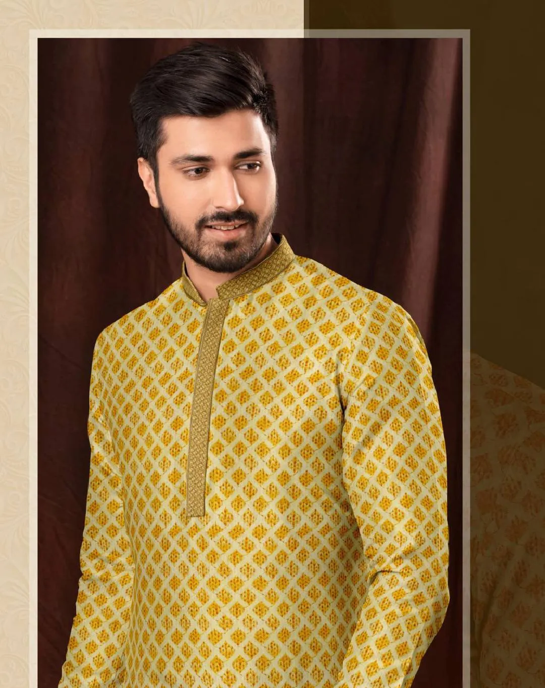 Chinkakari  Prints Men's Kurta Set