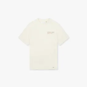 CROYEZ FAMILY OWNED BUSINESS T-SHIRT - OFF-WHITE/KHAKI