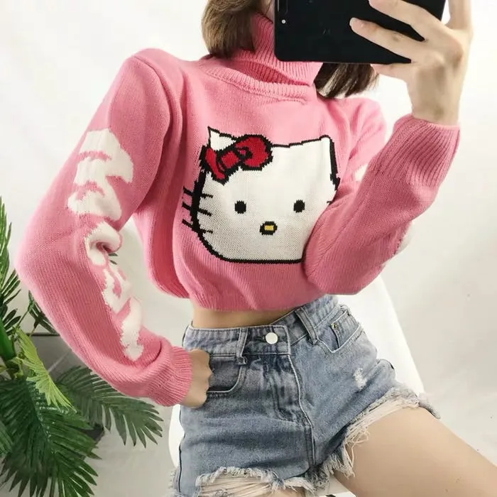 CUTE ''HELLO KITTY'' KNIT SWEATER BY21033