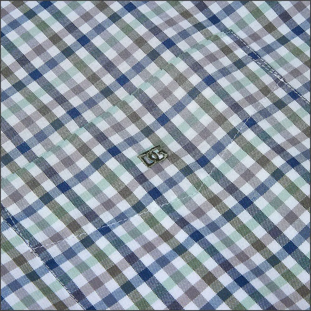 Dg's Light Green Check Short Sleeve-