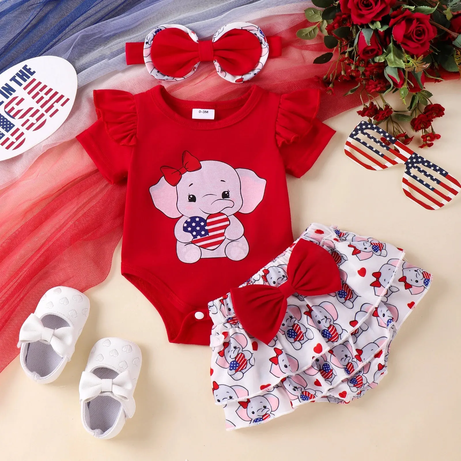 ELEPHANT USA Ruffle Outfit