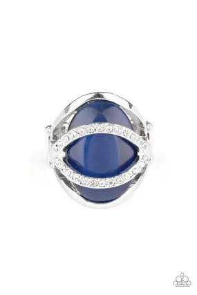 Endless Enchantment Blue and White Rhinestone Ring - Paparazzi Accessories