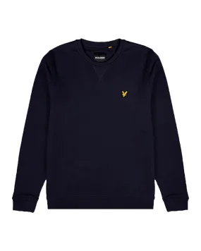 Felpa Uomo Lyle And Scott Crewneck Brushback Sweatshirt Dark Navy