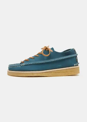 Finn Women's Nubuck Shoe On Crepe Outsole - Denim