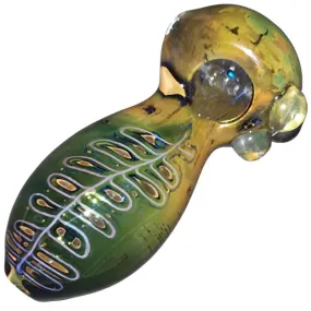 Glass smoking spoon pipe