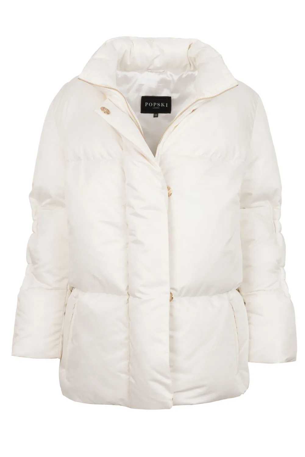 Ivory White Popski Puffer Size S