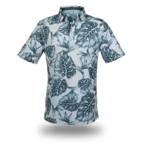 Jungle Haupia Gray - OGA Men's Polo - Haupia / Cool Gray