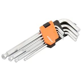 Kendo Long Arm Ball End Hex Key Set 9 Pieces