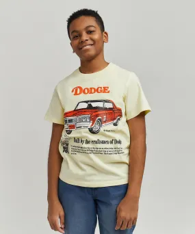 Kids Dodge Boys Short Sleeve Tee - Khaki