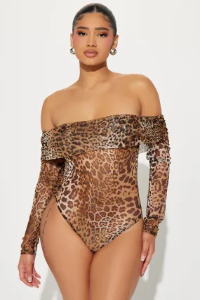 Laviza Leopard Mesh Bodysuit - Leopard