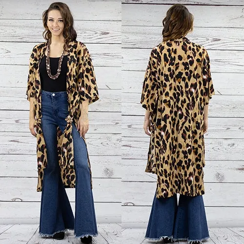 LEOPARD BIG SPOT KIMONO