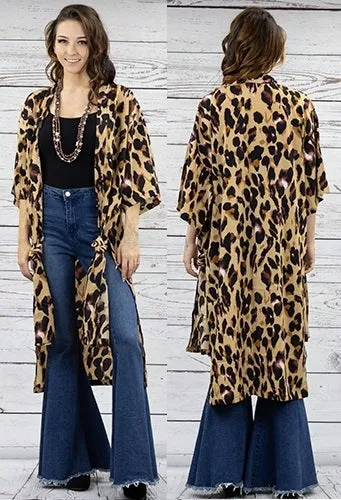 LEOPARD BIG SPOT KIMONO