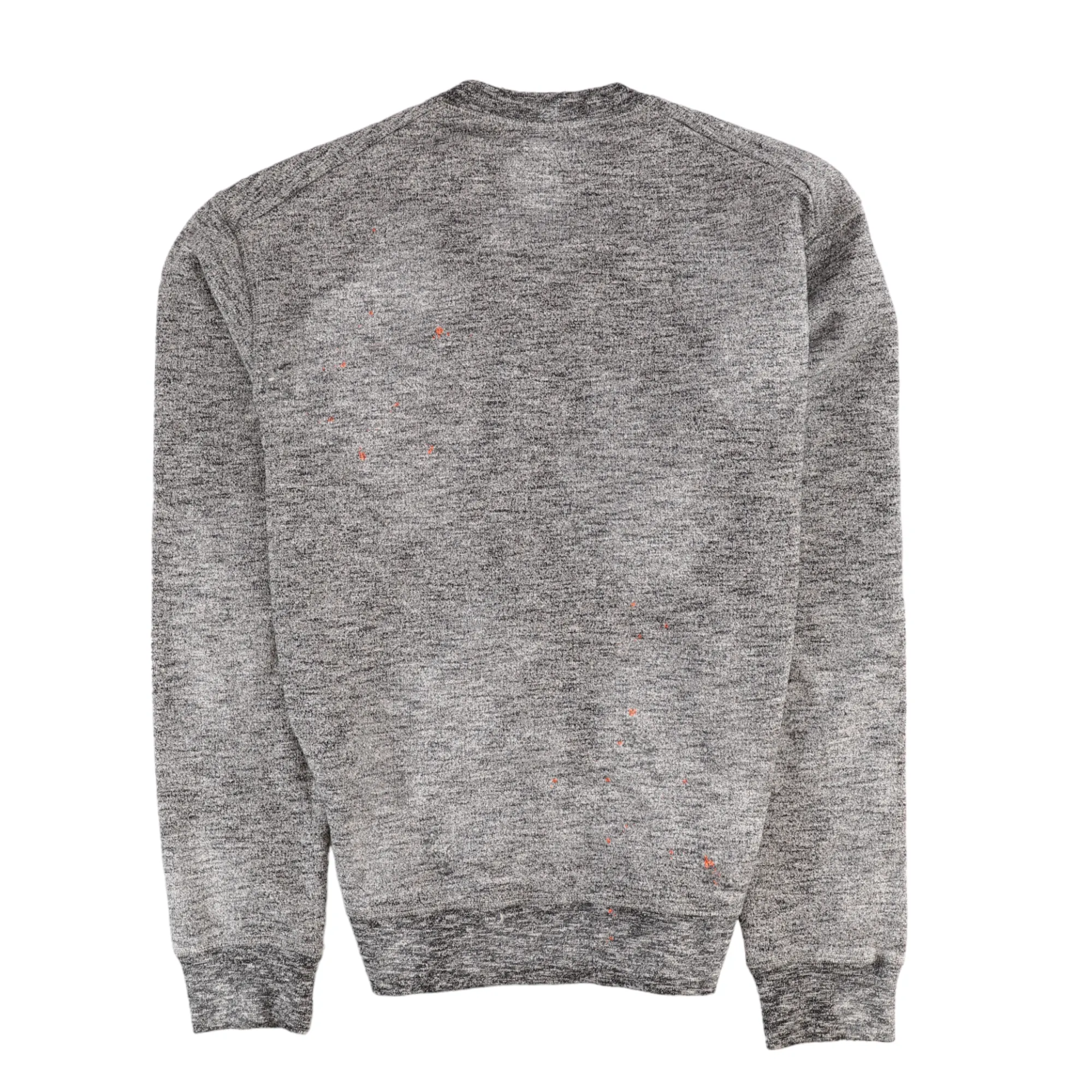 Men's Logo Paint Splatter Sweatshirt Grey Size XS