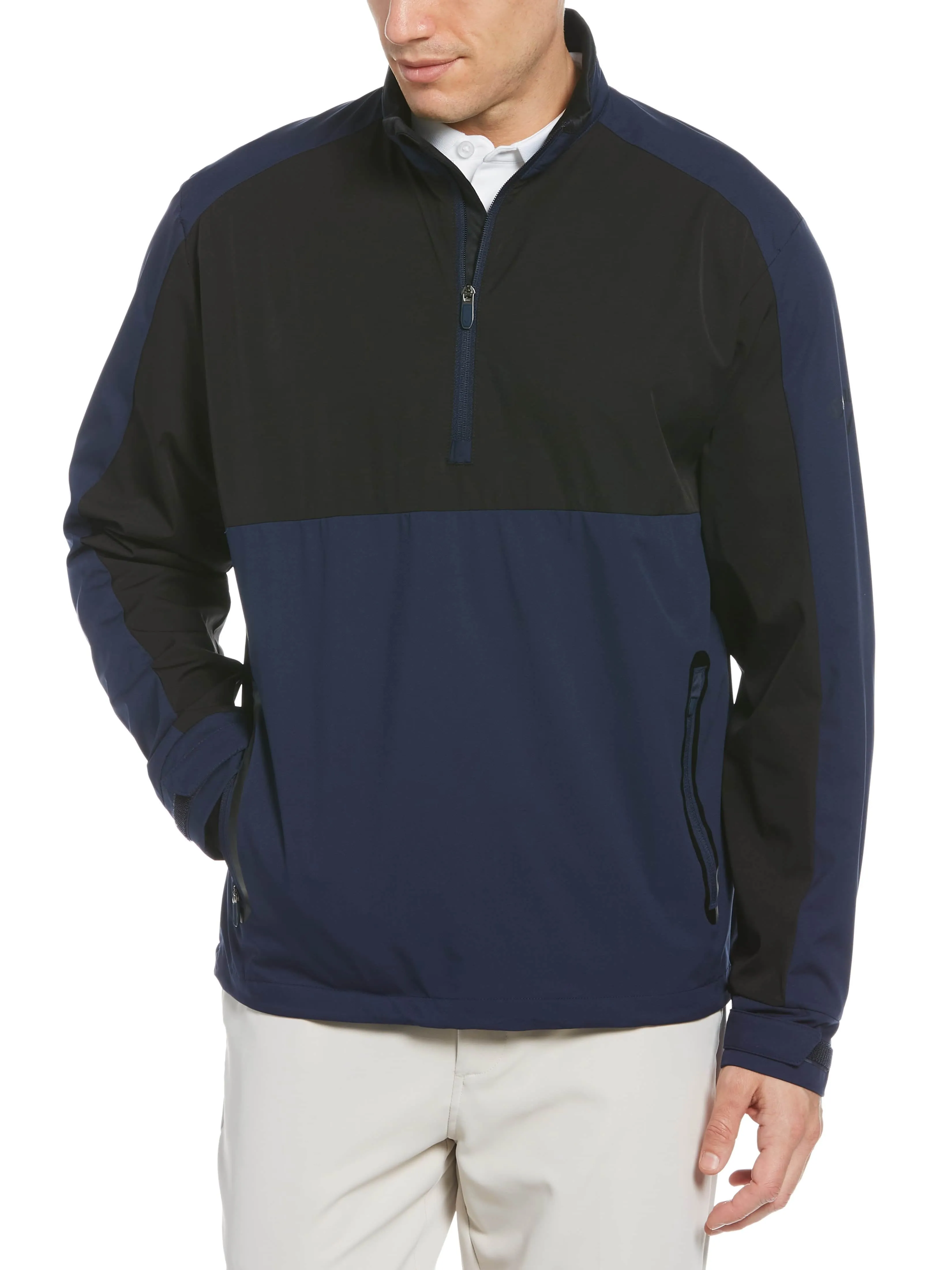 Mens Swing Tech Color Block 1/4 Zip Windshirt