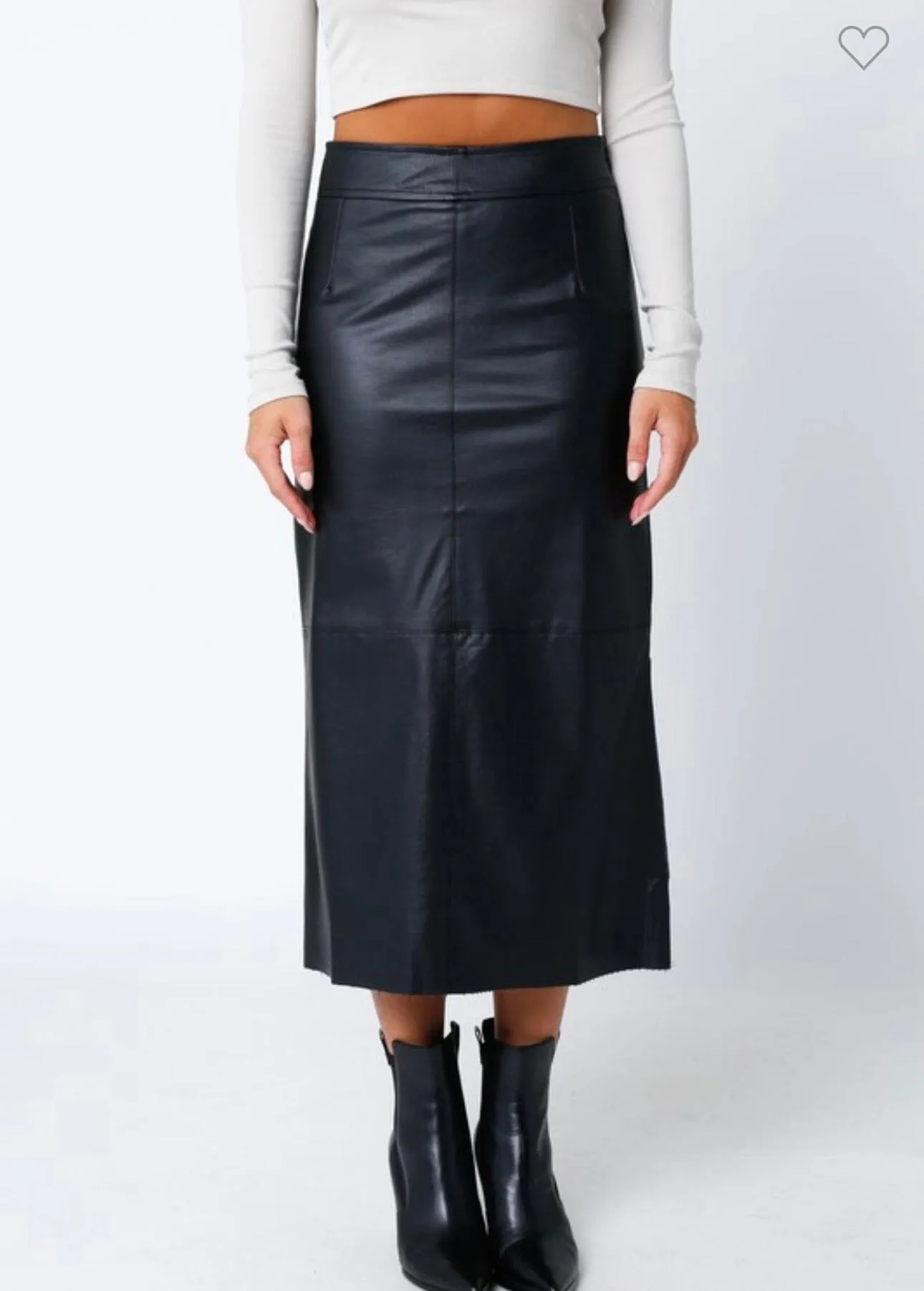 Monica Leather Skirt