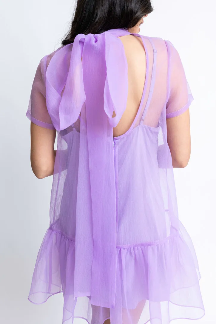 Organza Mock Bow Dress