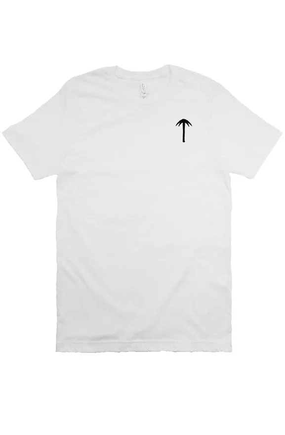 PARADISE PROJEKT PALM T WHT/BLK