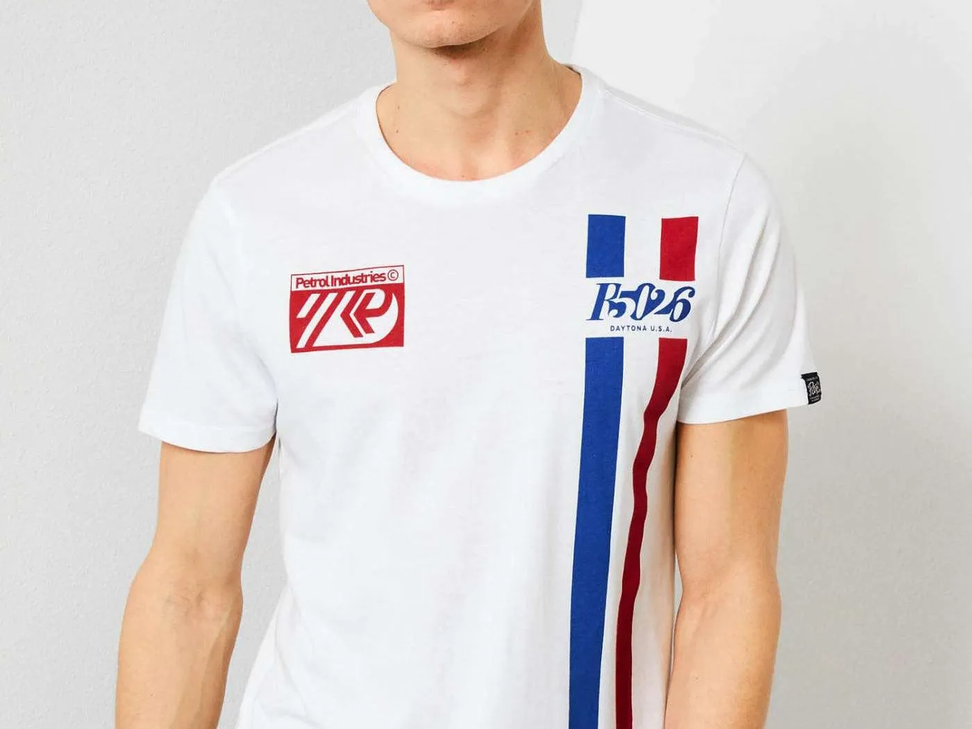 PETROL T-Shirt Logo R06 Bianco M-1000-TSR692