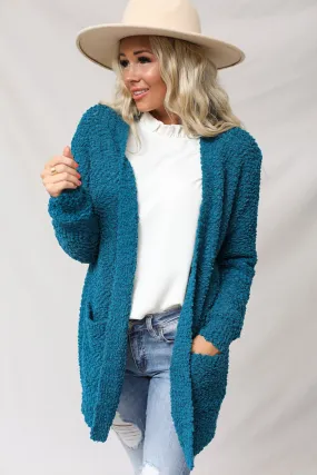 Popcorn Cardigan With Pockets