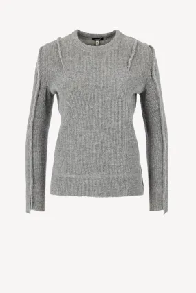 Pullover Flat Sleeve in Heather Grey