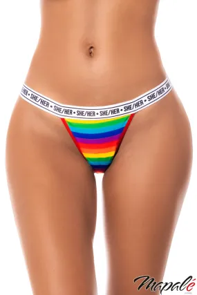 Rainbow Thong (She/Her)