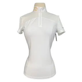 Rider's Gene Competition Polo in White - Women's Large