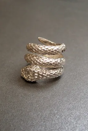 SILVER SNAKE RING