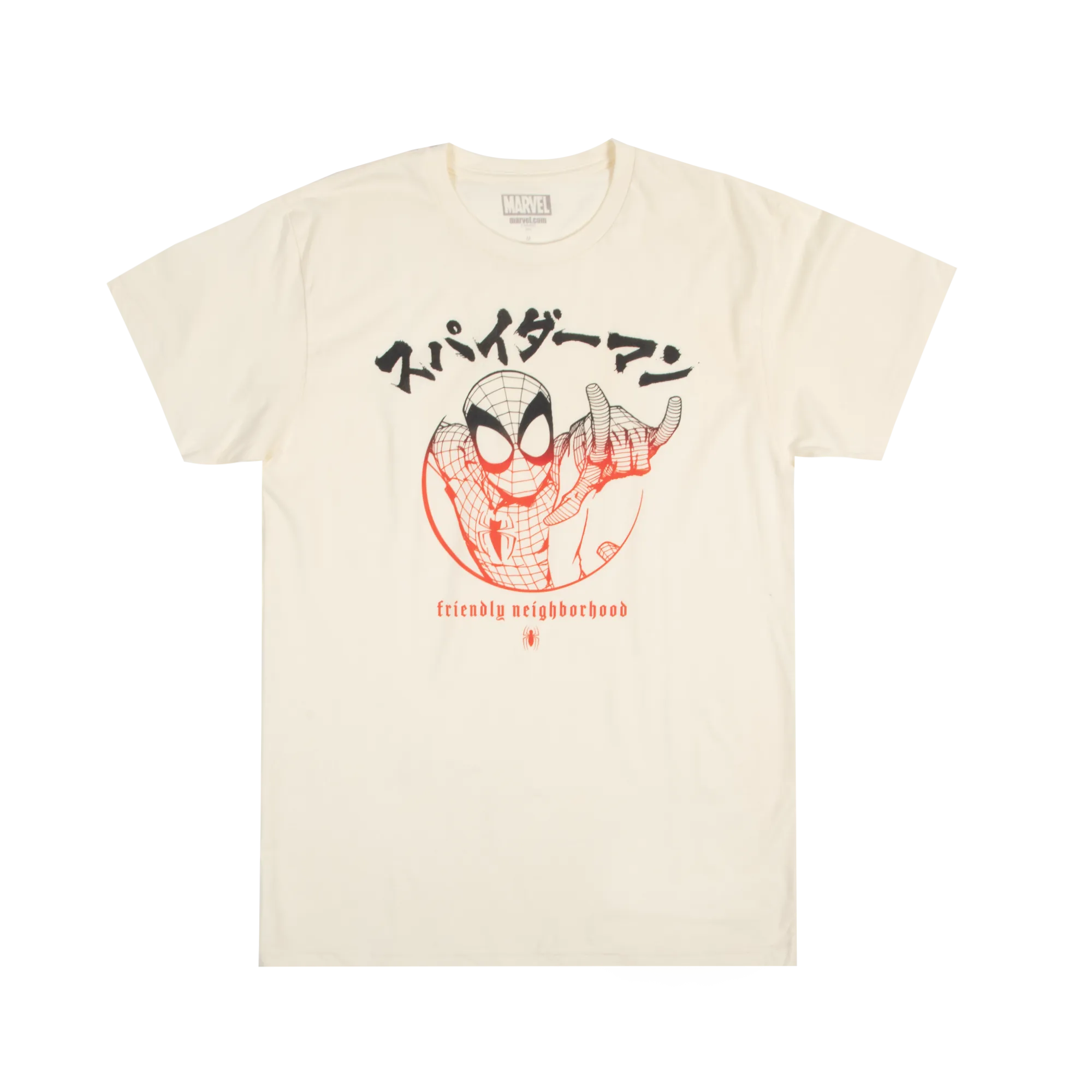 Spider-Man Marvel Universe Ombre Kanji Natural Tee