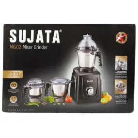 Sujata MG02 Mixer Grinder, 1000Watts, 3 Jars