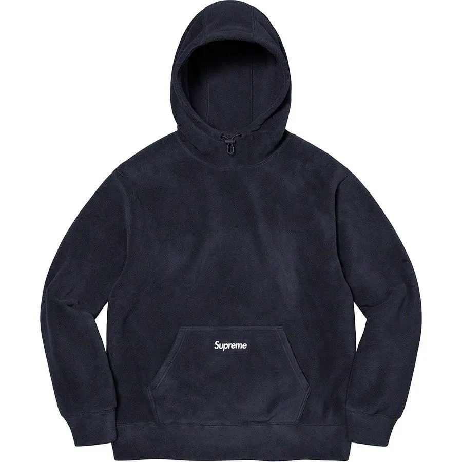 Supreme Polartec Hooded Sweatshirt (Navy)