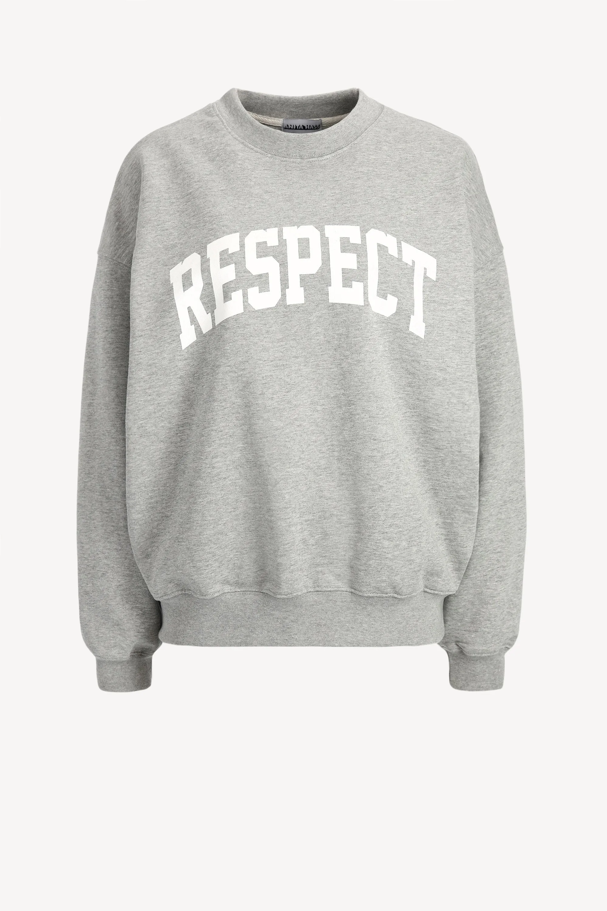 Sweatshirt 'Respect' in Grau