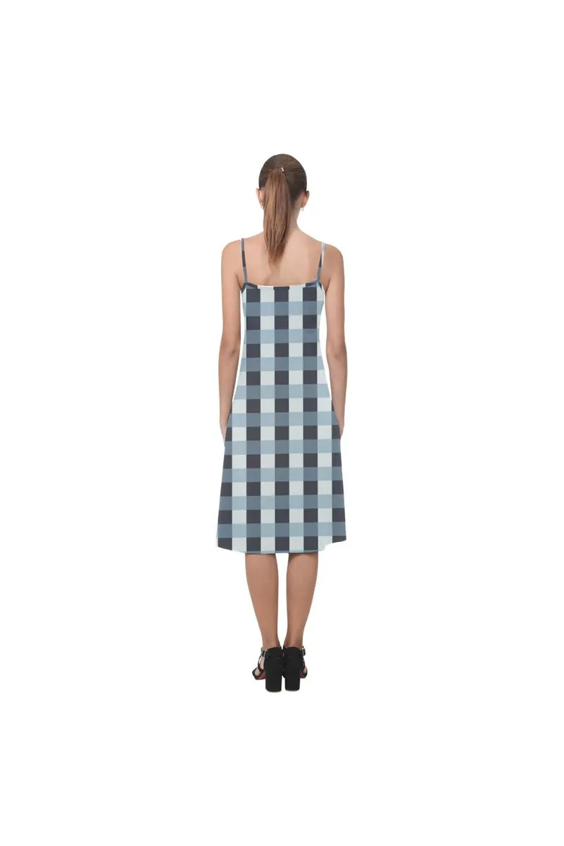 Tartan Turquoise Alcestis Slip Dress