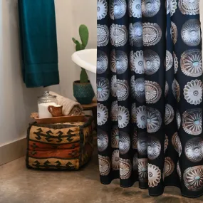 The "Concho" Shower Curtain- black