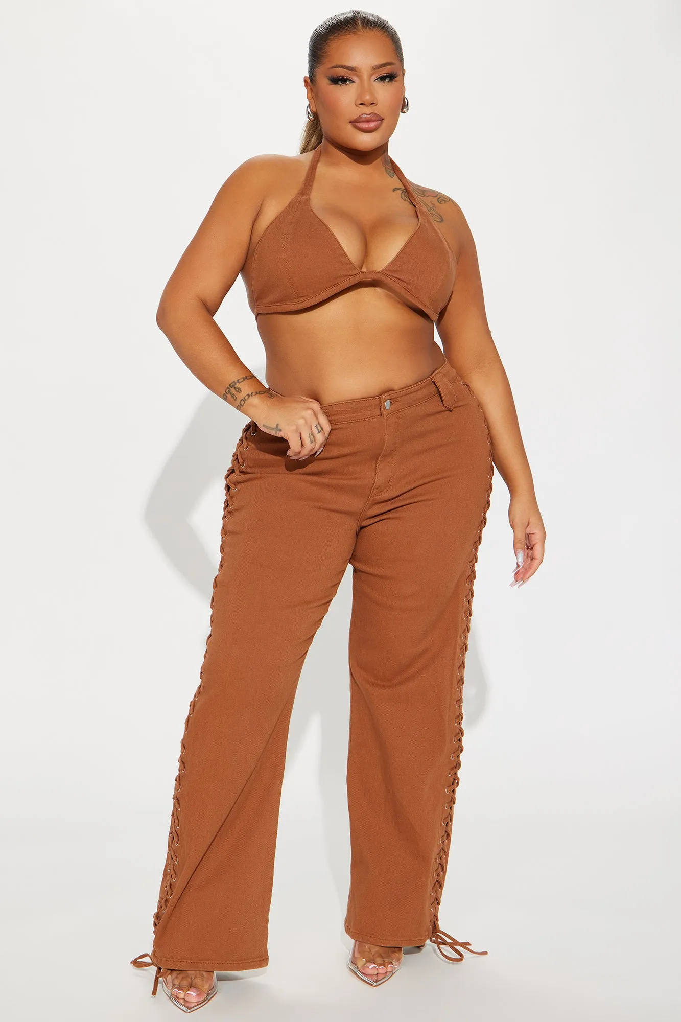 True Chemistry Pant Set - Brown