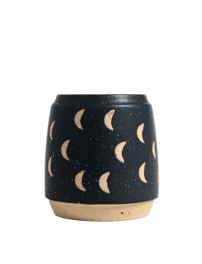 United by Blue 16oz Stoneware Potters Mug Black / Mini Moon